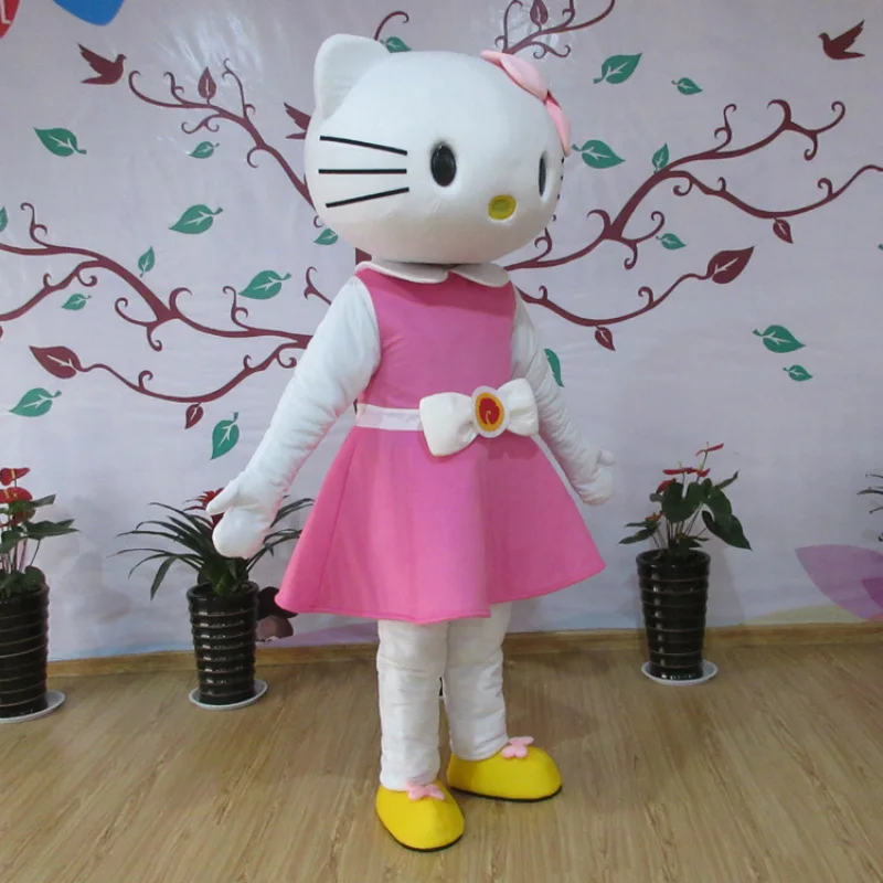 Костюм для взрослых размер профессиональный комплект костюм талисмана Kitty Cat
