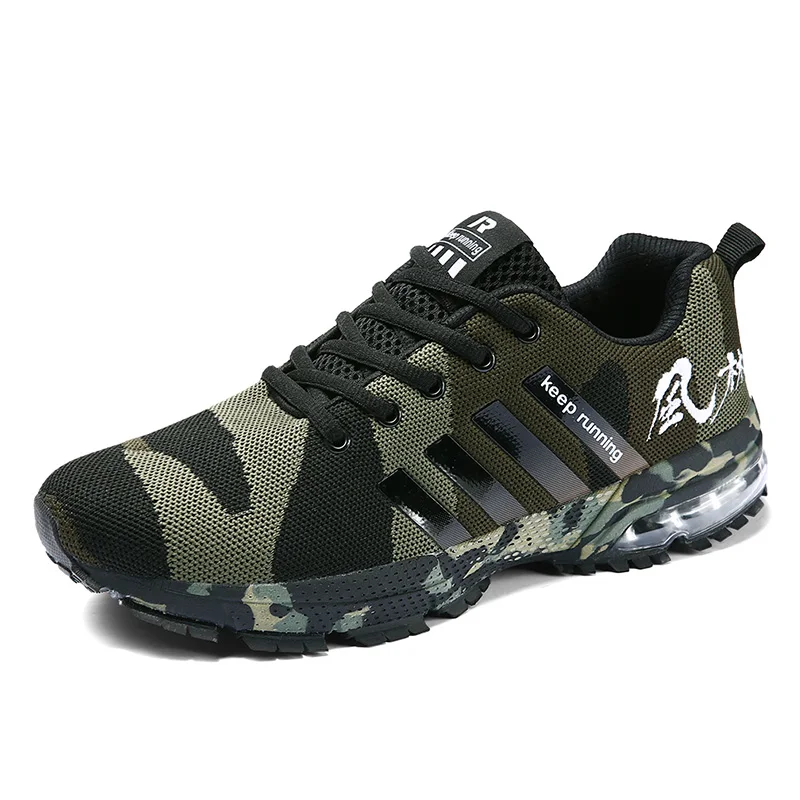 SUROM Plus size 36-47 Men's Casual Shoes Lace up Fashion Camouflage Pattern Unisex Couple's Sneakers | Обувь