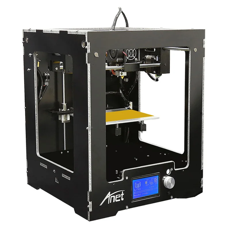 2017 Лидер продаж! Anet A3 Полный акриловый Собранный 3d принтер LCD12864 Алюминиевый