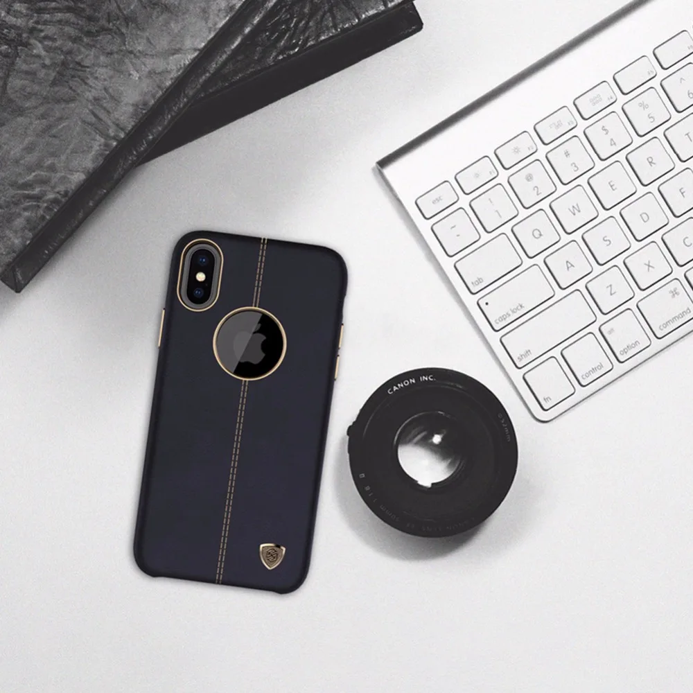 Для iPhone X 10 8 7 6 6s чехол Nillkin Englon Series кожаный чехол для iPhone 8 Plus 7 Plus 6s Plus роскошный чехол-накладка
