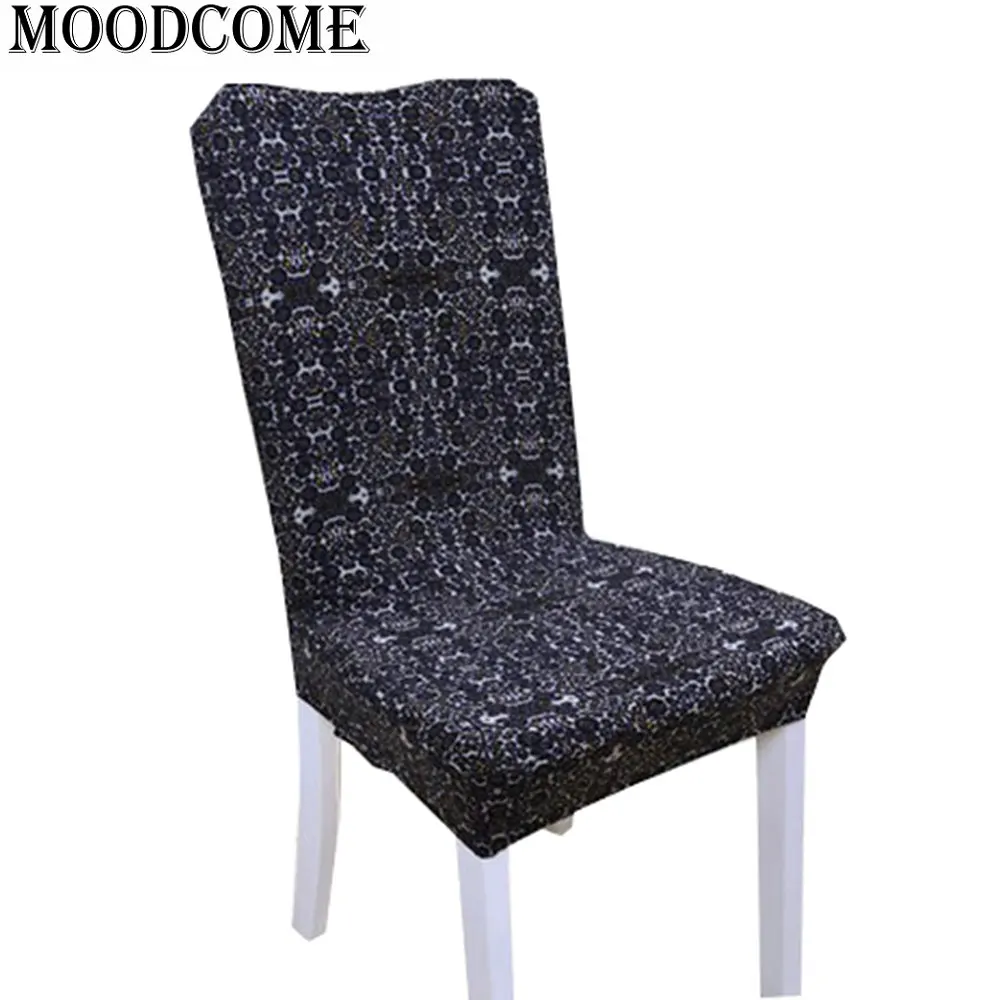 Removable Printing White Dot Chair Cover Spandex Stretch Elastic Covers for Restaurant Wedding Banquet Hotel Dining | Дом и сад