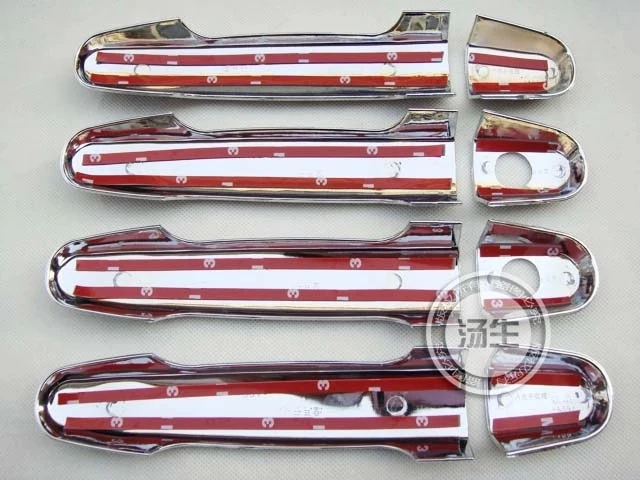 

FUNDUOO High Quality Car Door Handle Cover Trim 2 Keyholes For Toyota Highlander 2001-2007 RAV4 2001-2012 Matrix 2002-2010