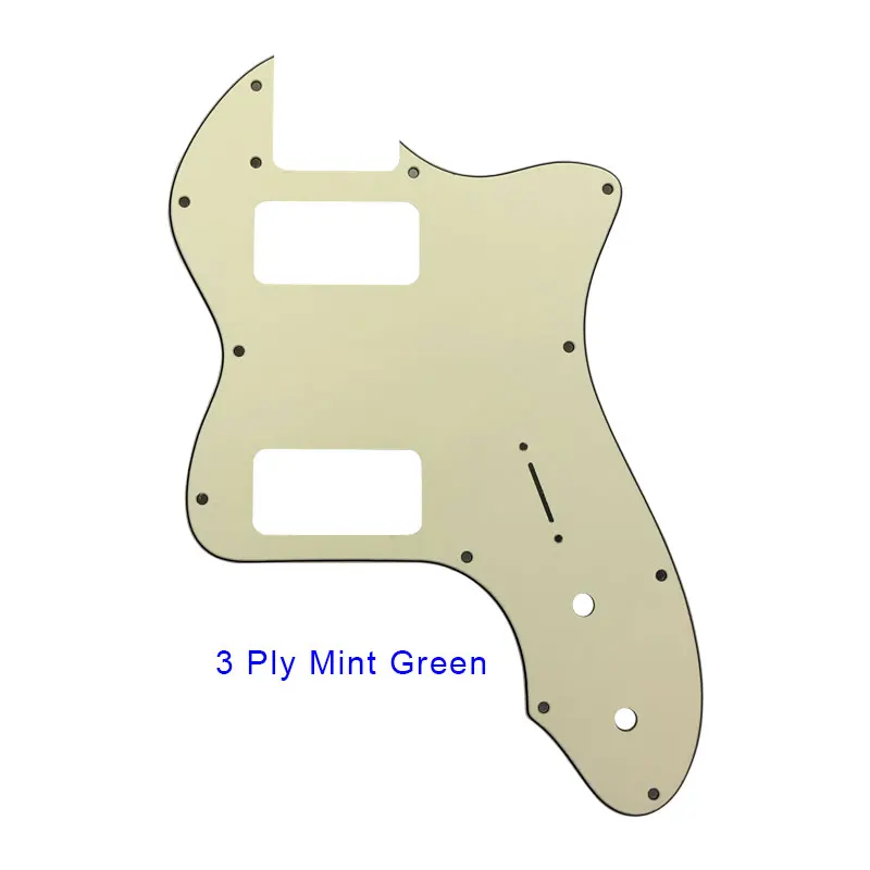 3 ply Mint green Pleroo гитарные детали накладки для Fender Classic 72' thinline гитара Telecaster pickguard скретч пластина с ТВ Jones Humbucker - Цвет: 3 ply Mint green