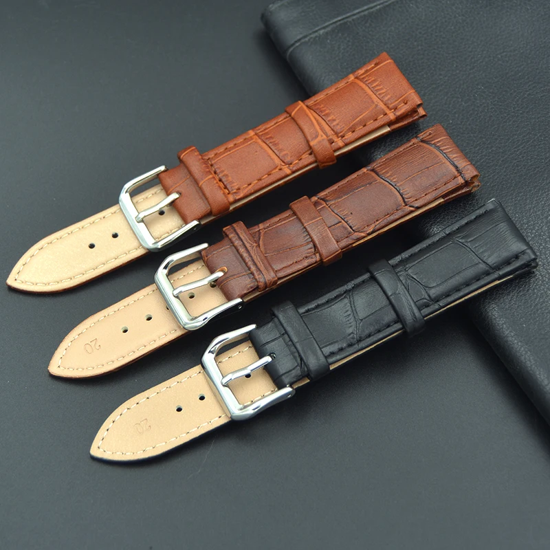 

12 14 16 18 19 20 21 22 24mm calfskin bamboo wristband watchband for Tudor Seiko Mido iwc Hamilton Straps Bracelet Belt