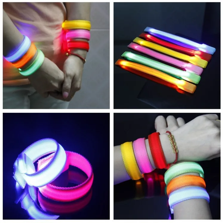 

200pcs LED Bracelet Flash Bangle Event Party Decoration Glow Bracelet Running Gear LED Light Bracelet