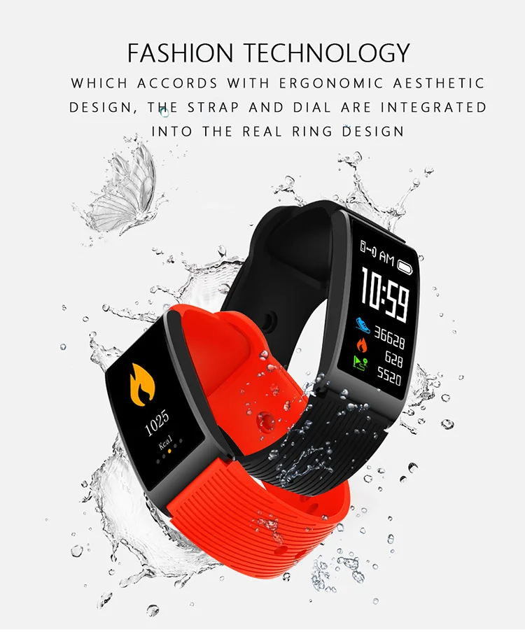 Водонепроницаемый X3 bluetooth 4 0 фитнес браслет пульсометр цветной экран измерения