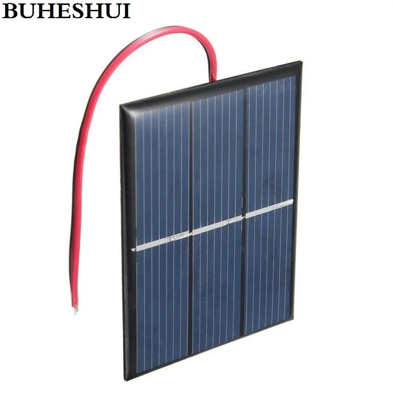 BUHESHUI оптовая продажа 0 65 Вт 1 5 в мини солнечная батарея поликристаллическая