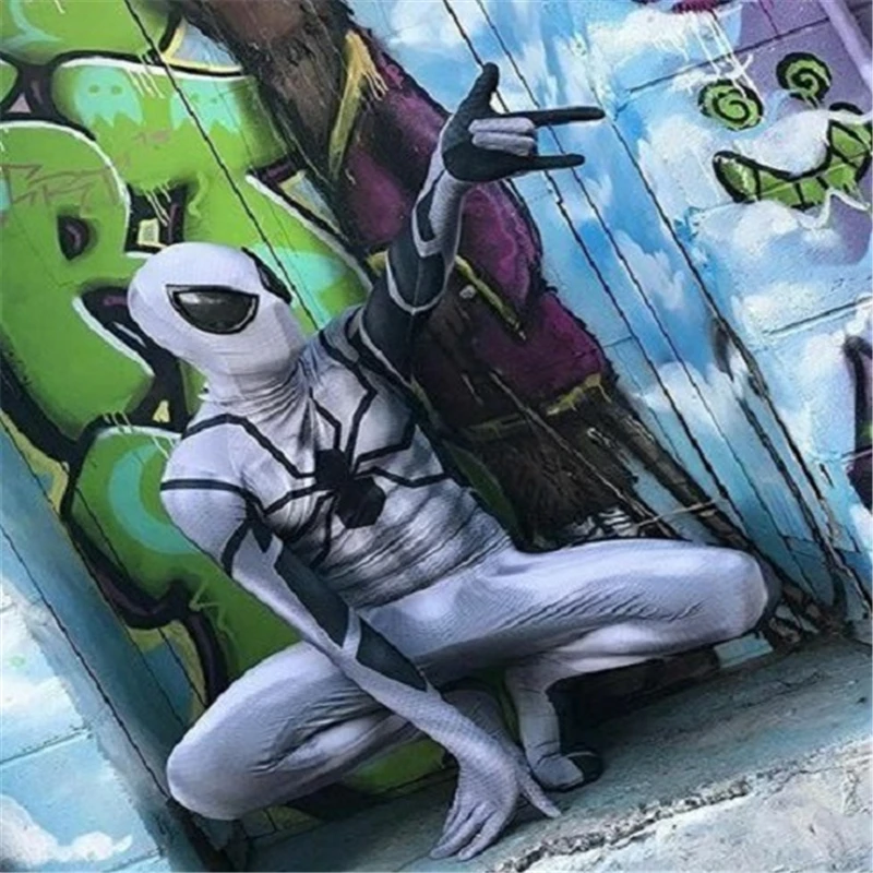 Future Foundation Spiderman костюм супергероя костюмы Человека паука цельный Zentai для