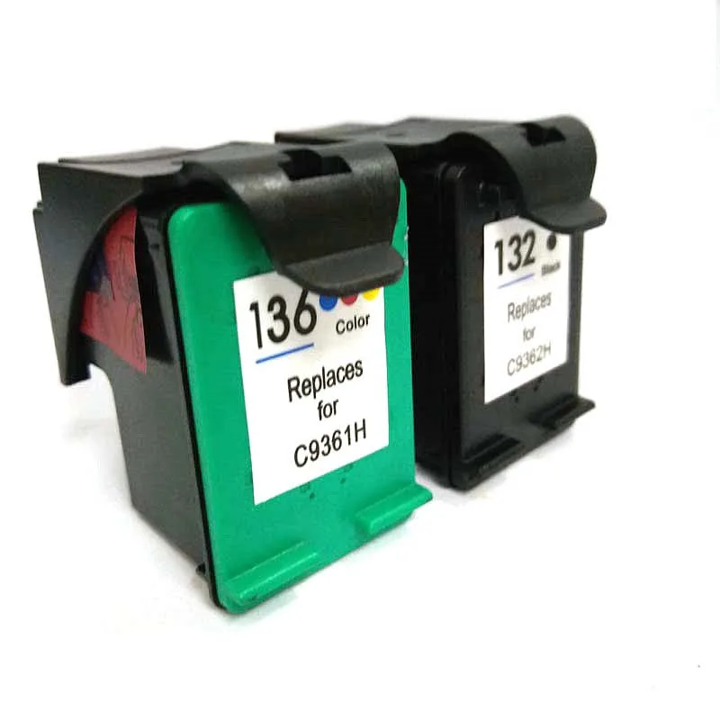 Совместимый чернильный картридж Vilaxh для hp 132 136 принтера Deskjet 2573 C3183 1513 photosmart c3183 5443