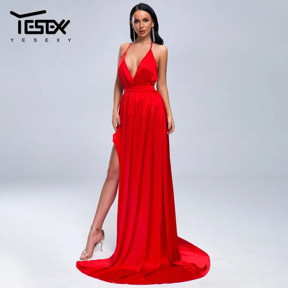 Yesexy 2021 сексуальные с глубоким V образным вырезом однотонные на бретельках