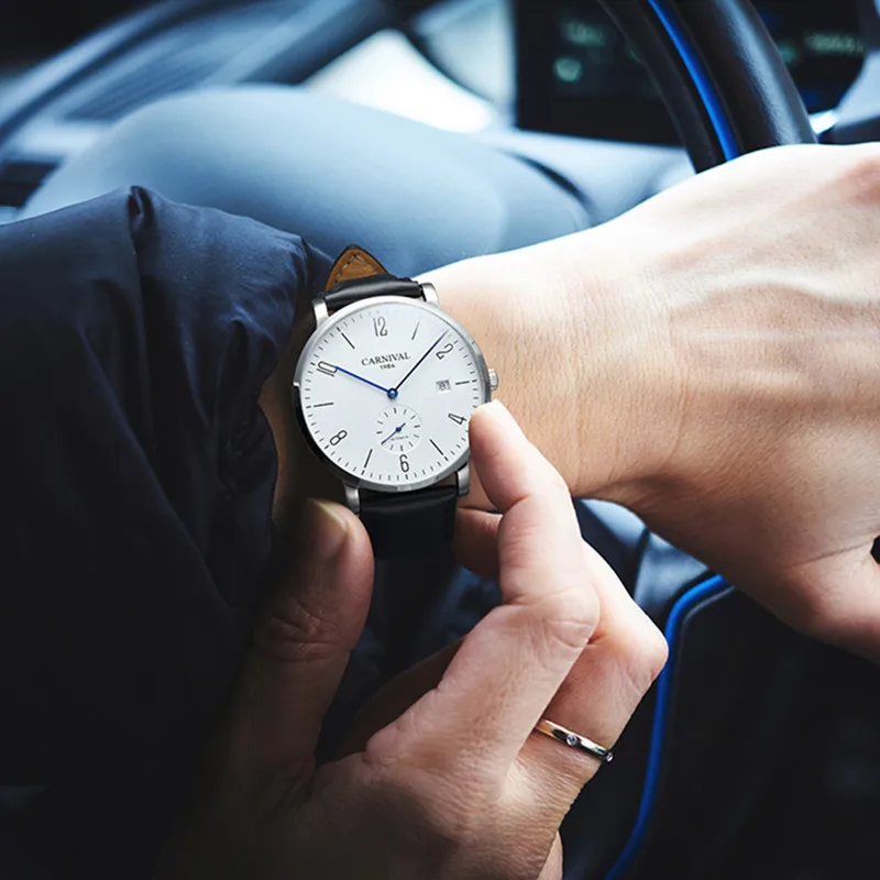 Карнавальные автоматические часы мужские механические 30 метров