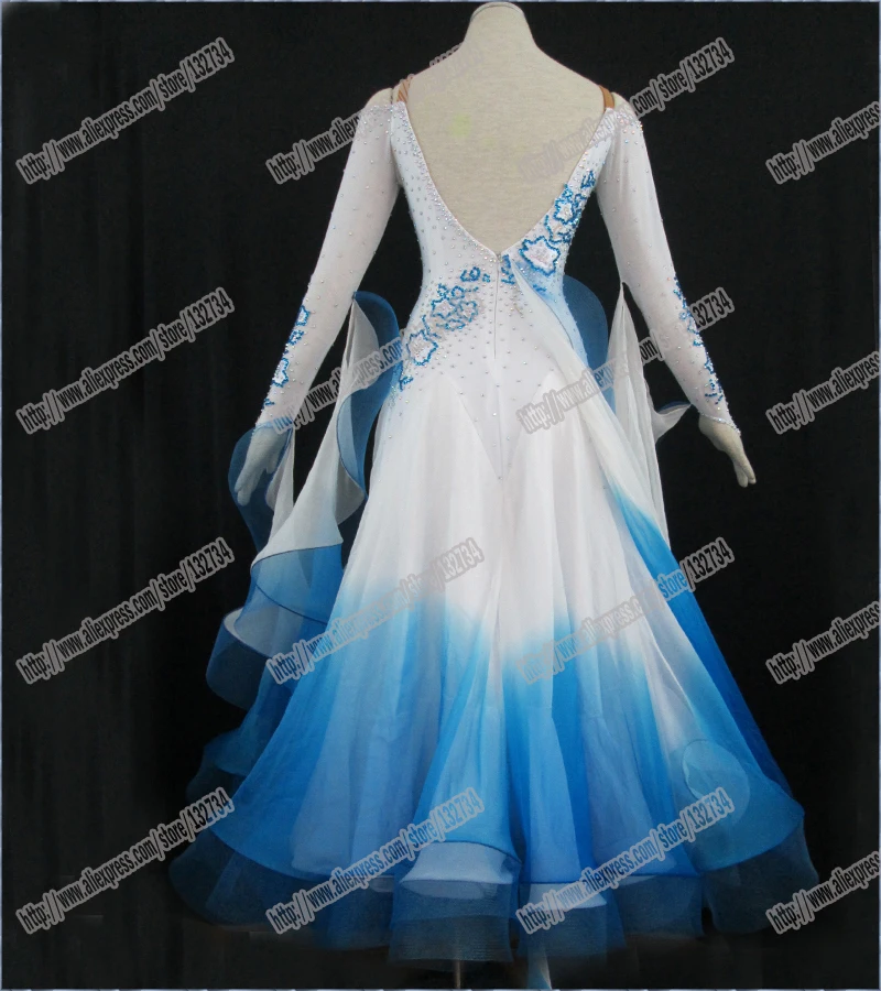 TWINKLE Ballroom dance skirt women New modern costume Performance dress competition ballroom B-0010 | Тематическая одежда и
