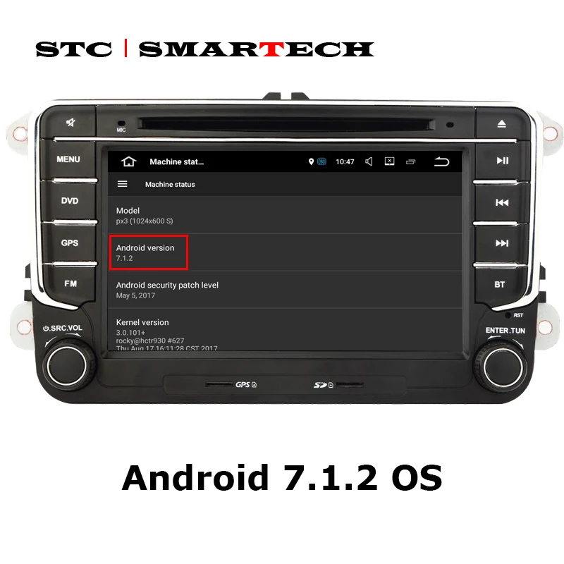 SMARTECH 2 Din Android 7 1 автомобильный DVD gps-навигатор для VW Volkswagen passat b6 golf 5 polo jetta Skoda ГБ ram 16