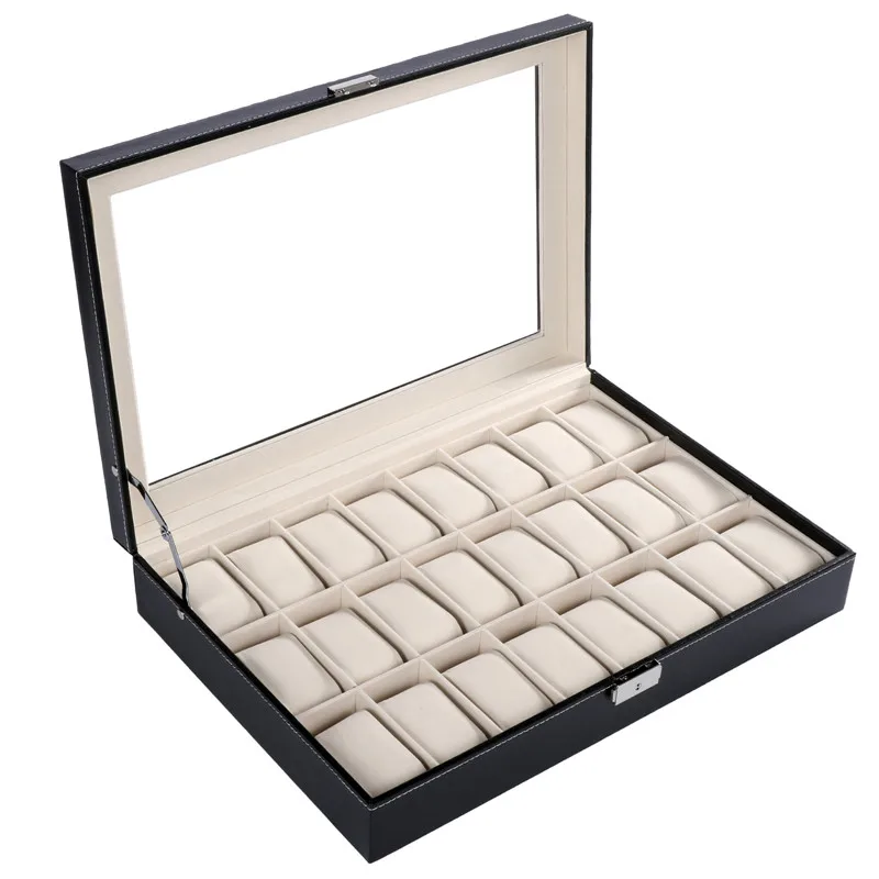 Часы Fanala Box 10/20/24 Сетка PU кожаный держатель для наручных часов Caja Reloj органайзер