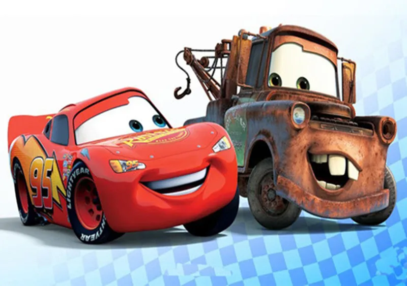 Полная квадратная алмазная вышивка мультяшный автомобиль McQueen 5D живопись