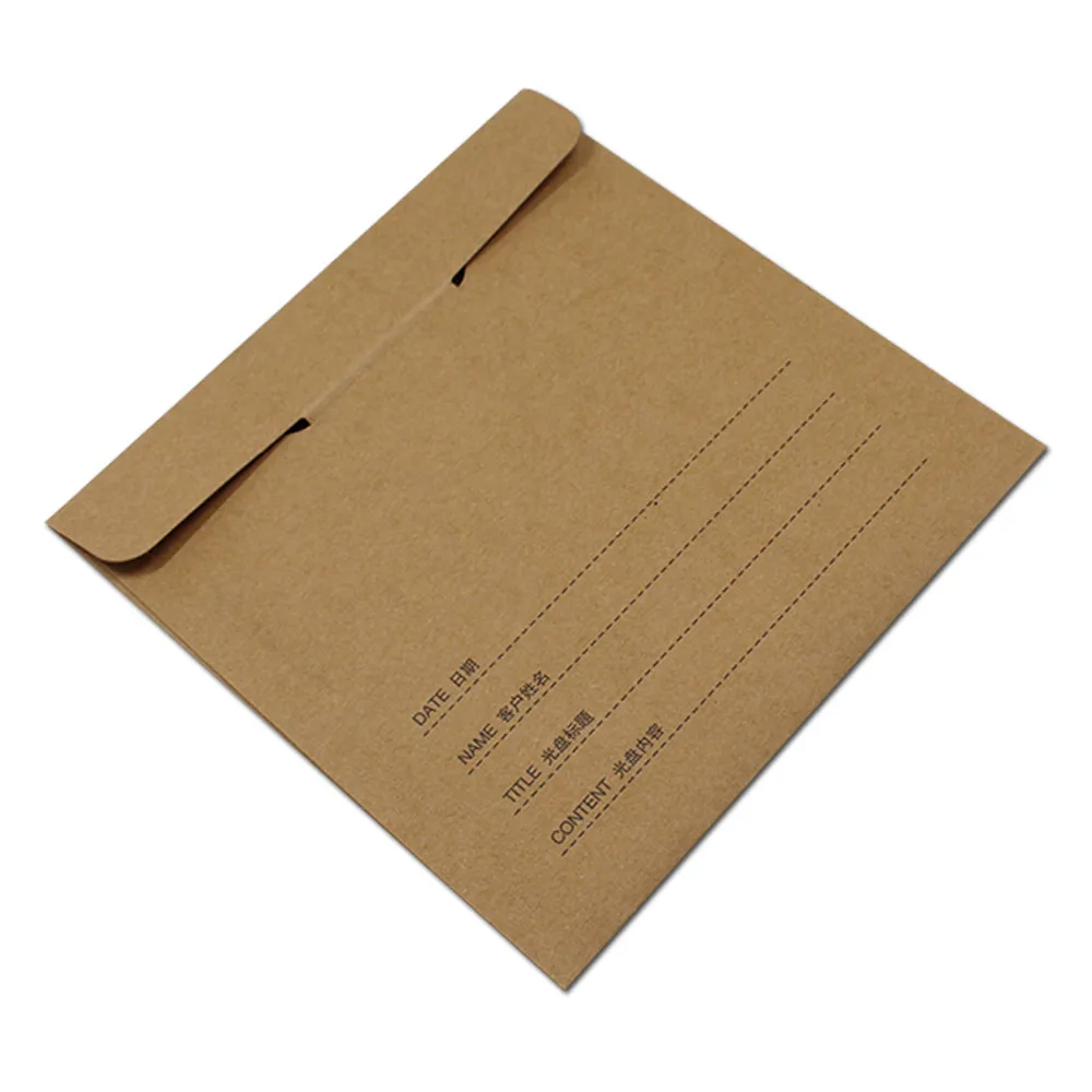 Коричневая крафт бумага 12 5*12 5 см 30 шт./лот конверты для CD DVD бумажный чехол 4 вида