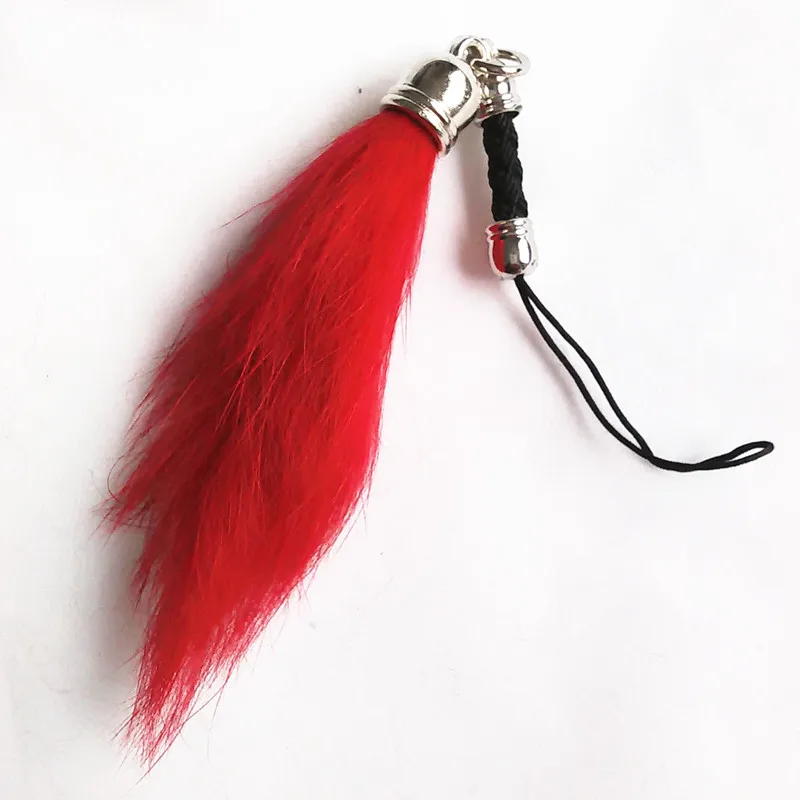 Новая мода 7 Цвет из кроличьей шерсти с хвостиком для ключей на сумку цепочкой