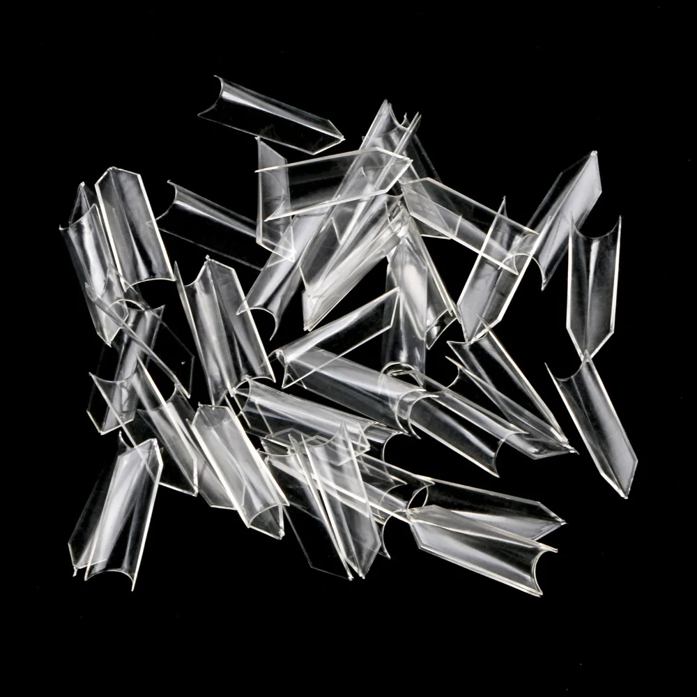 

Горячая продажа 500 штук прозрачный ложный меч французские Советы для акрилового УФ гель для ногтей