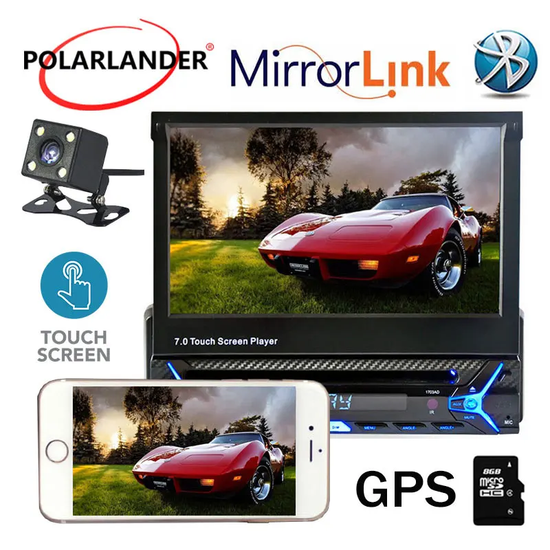 7 &quotавтомобиль радио Сенсорный экран DVD/MP3/FM/USB стерео MP5 Player Поддержка Wi Fi gps