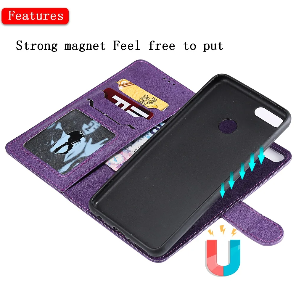 Съемный чехол для Huawei Y9 2018 Y 9 Y92018 5 93 дюйма роскошный кожаный книжка телефона Enjoy 8