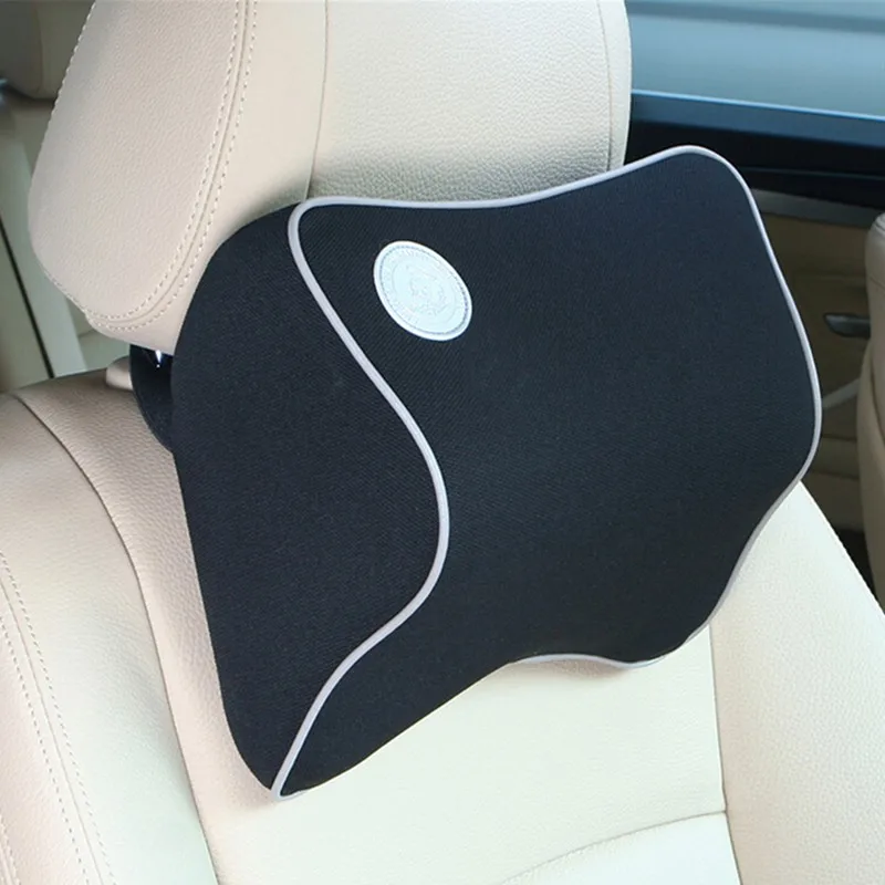 

1Pcs Universal Car Neck Headrest Space Memory Foam Fabric Car Covers Vehicular Pillow Car Seat Cover Headrest Pillow For Home