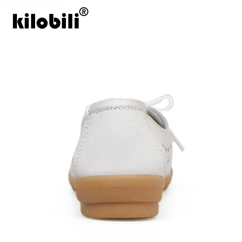 Kilobili/2019 г. весенняя женская обувь на плоской подошве из натуральной кожи женские