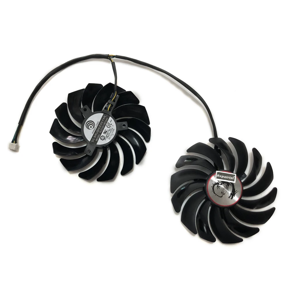 Кулер для компьютерного радиатора 2 шт./лот вентиляторы RX470 охлаждающий