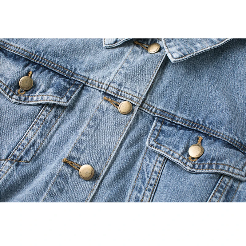 EGGKA Autumn Denim Coats And Jackets Women Jeans Coat Basic Bomber Jacket Long Sleeve Pullover Harajuku Tops Winter Overcoat |