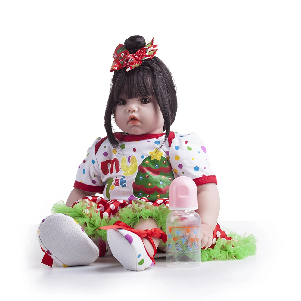 55 см 22 &quotReborn Baby Doll куклы реалистичные из мягкого силикона настоящие мягкие