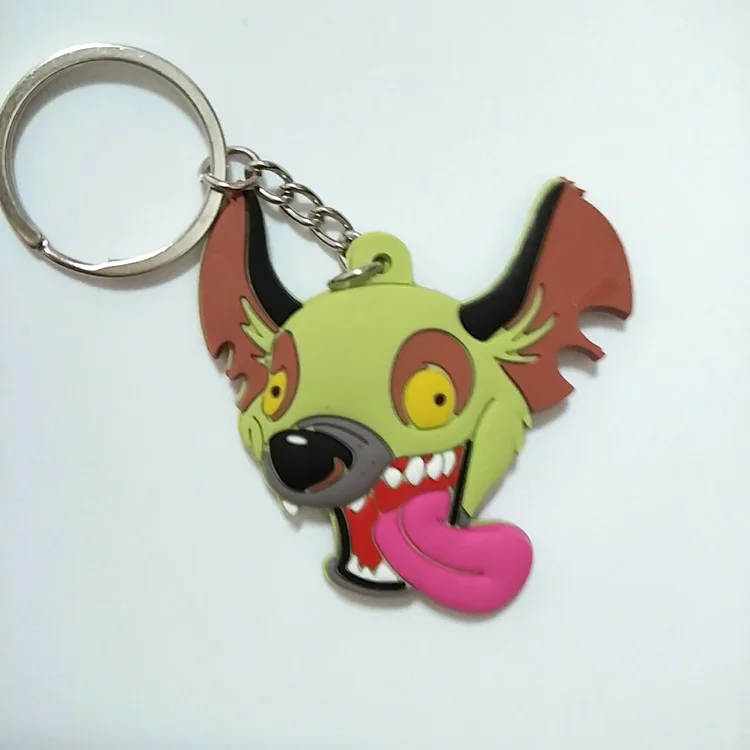 Король Лев hyenas ключ Ed banzai животные повесить рекламные подарки двухсторонний силиконовый - Цвет: see chart