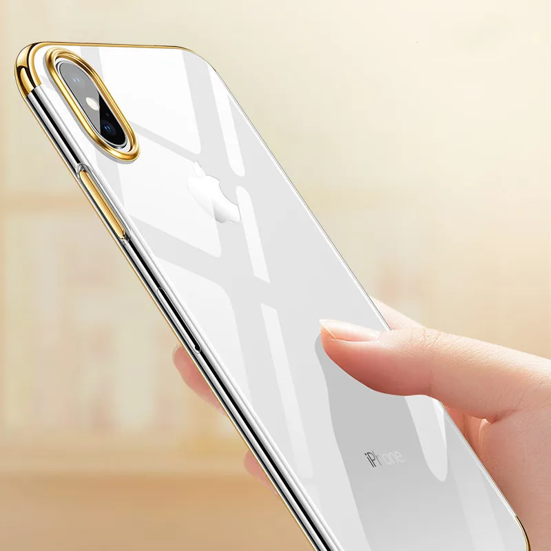 Покрытие ТПУ чехол для телефона iPhone 7 8 PLUS X чехлы силиконовый 5 5S SE 6 6S защитный |