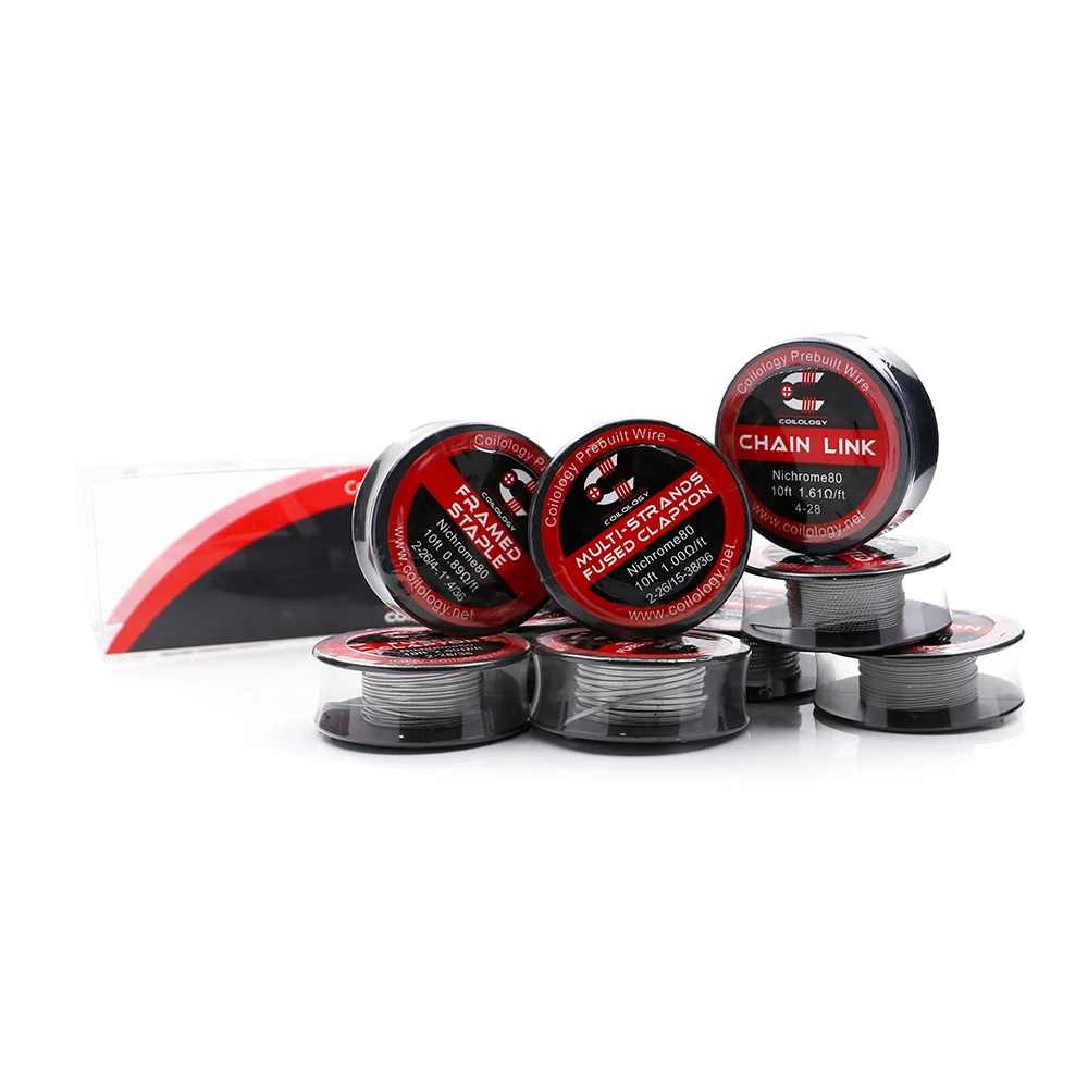 Coilology три Core Fused Clapton NI80 катушки для электронной сигареты RDA RBA проволока