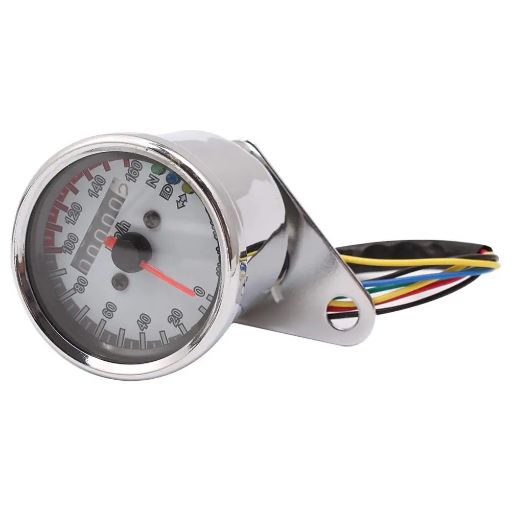 Универсальный мотоцикл спидометр одометр 12В двухскоростной счетчик со