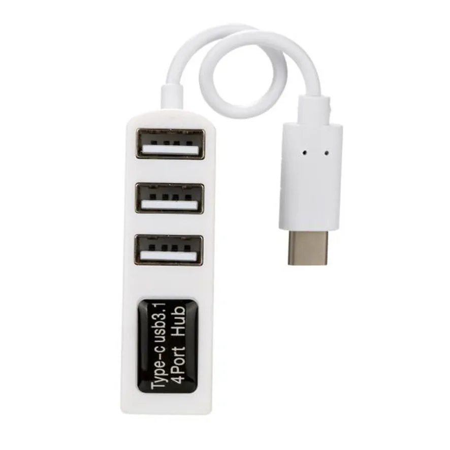 Лучшая цена от Type-C до 4-портовый USB 3 0 концентратор 1 адаптер для MacBook Pro(2016) и других