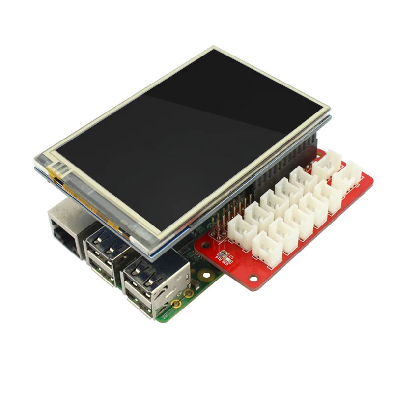 Электрический Raspberry Pi 3 стартовый комплект 3,5 дюймов дисплей сенсорные модули Светодиодный 9G сервопривод Raspberry Pi IOT проекты электронный DIY комплект