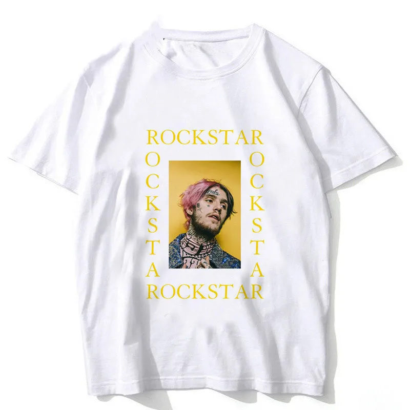 Новинка 2019 футболки Lil Peep Graphic белая мужская футболка в стиле хип хоп унисекс