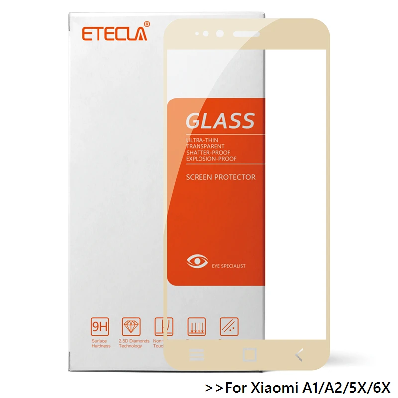 Для Xiaomi Mi A1 стекло закаленное на Xiomi A2 5X 6X защита для экрана MiA1 MiA2 Стекло 9h Защитная
