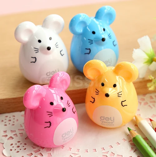 1 шт. Kawaii Мышь дизайн точилки для карандашей Канцтовары Мультяшные точилка офиса