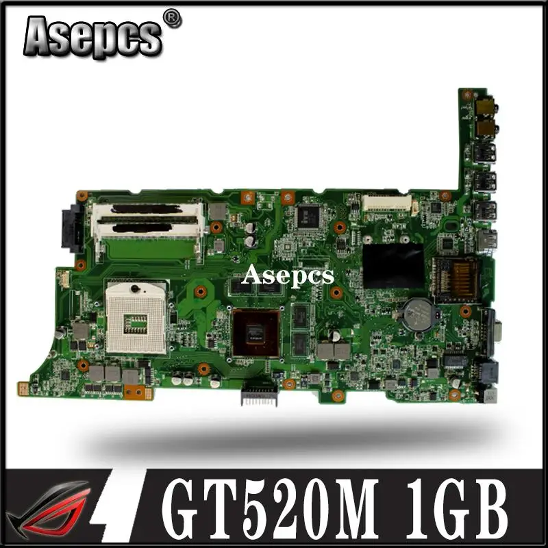 Asepcs K73SD материнская плата для ноутбука For Asus k73sv k73sj k73sm X73S A73S 100% ok GT520M 1