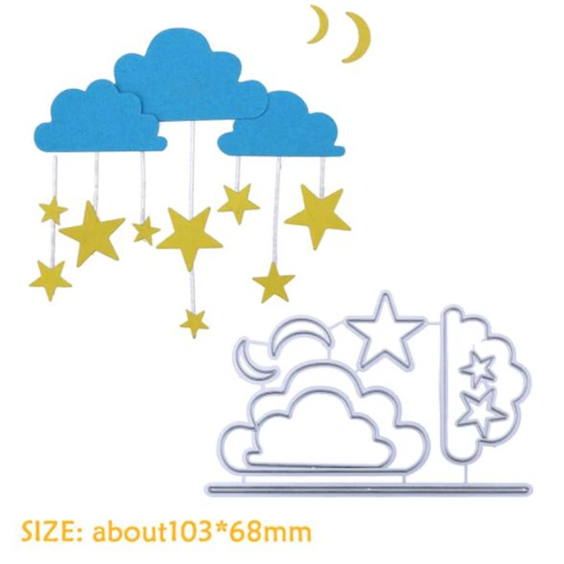 

SCD621 Cloud Metal Cutting Dies For Scrapbooking Stencils DIY Album Cards Decoration Embossing Folder Craft Die Cuts Tools New