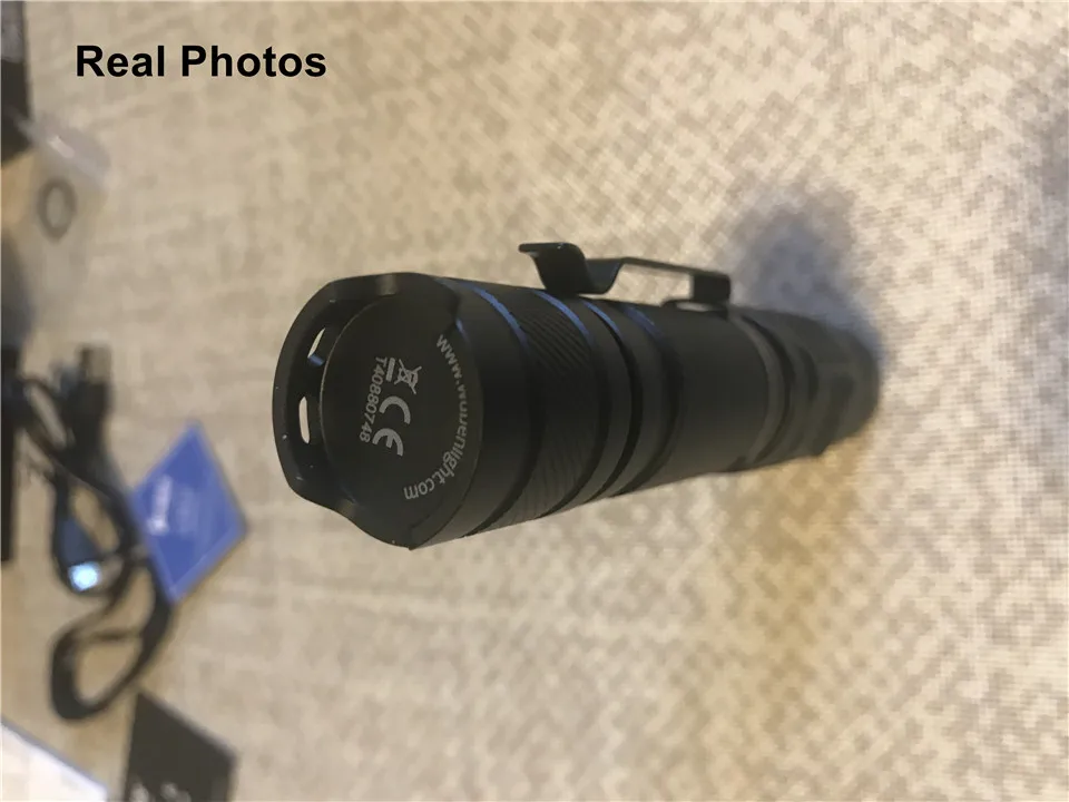 Wuben TO40R 18650 XPL Cree светодиодный мощный фонарик Micro USB Перезаряжаемый CR123 портативный прожектор с бесплатной батареей