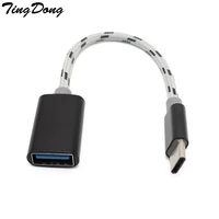 type c otg adapter cable usb 3 1 type c male to usb 3 0 a female otg data cord adapter 15cm