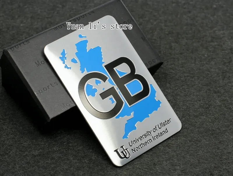 1 шт. карта Англии Автомобильная наклейка с эмблемой значком металлический