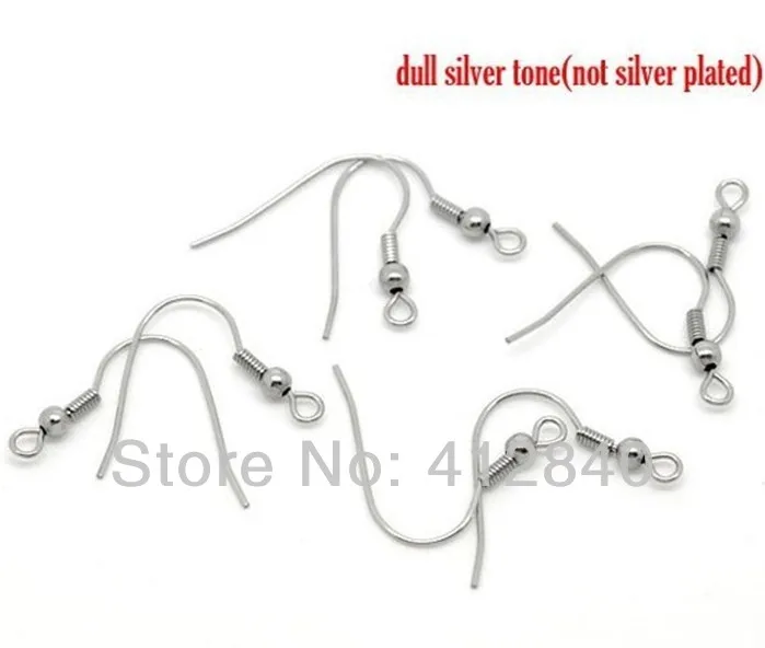 

Free shipping!Ear Wire Hook With Spring and Ball For Jewelry Making Craft DIY