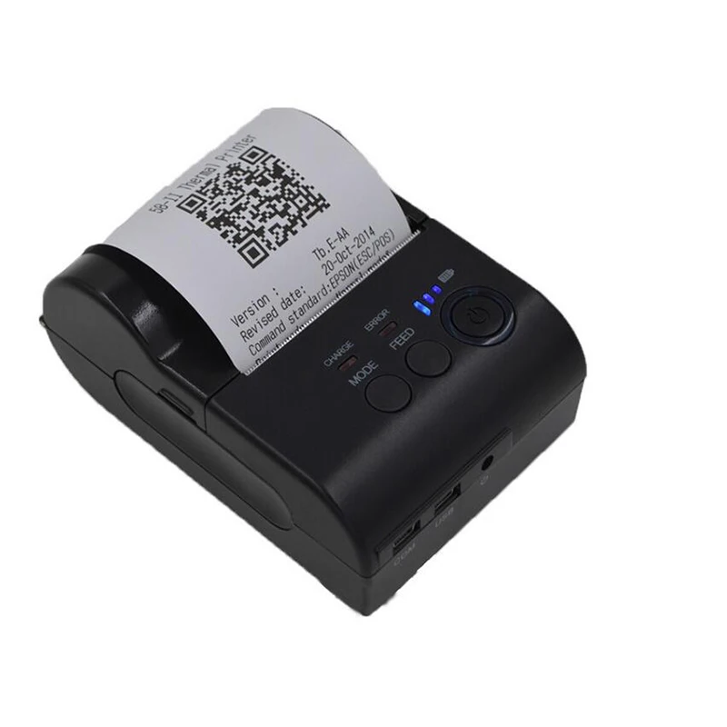 Pos 5802DD Bluetooth Термальность принтер 58 мм USB билет barcodereceipt Карманный Билл термальный