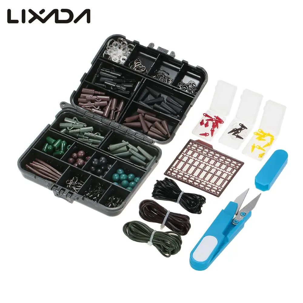 Lixada 209 шт./компл. Карп рыболовные снасти коробка комплект снастей безопасные