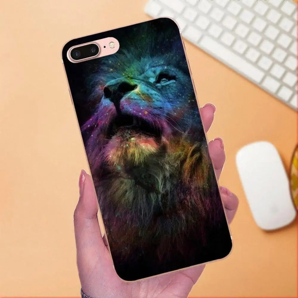 Роскошный высококлассный защитный чехол для телефона Majestic Lion Portrait Apple iPhone 4 5 5C 4S SE