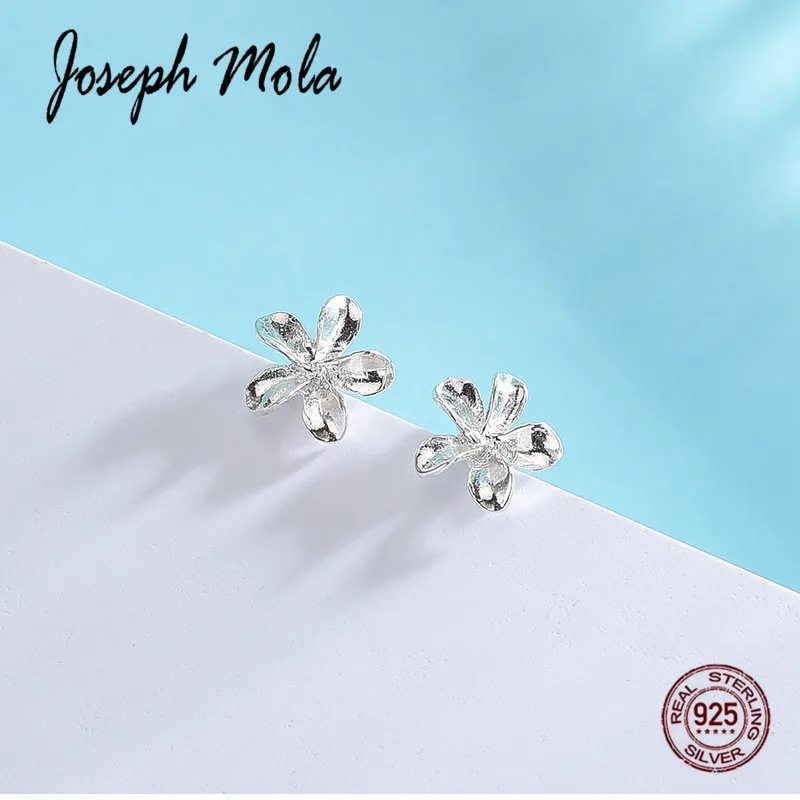Joseph Mola/женские серьги из стерлингового серебра 925 пробы милый крохотный цветок