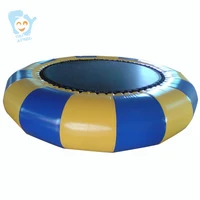 dia 3m inflatable water trampoline air bouncer inflatable bungee trampolines sea floating trampoline from china