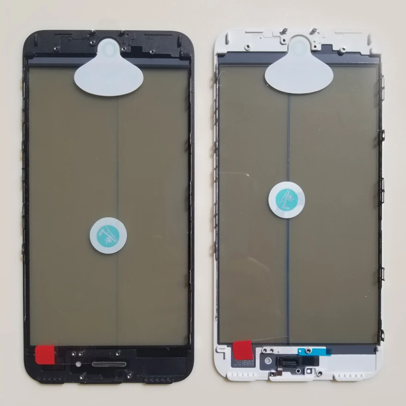 10pcs/lot 4 in 1 Cold Press Screen Outer Glass with Frame OCA+ Polarizer For iPhone 7 Plus Front Repair Part | Мобильные телефоны и